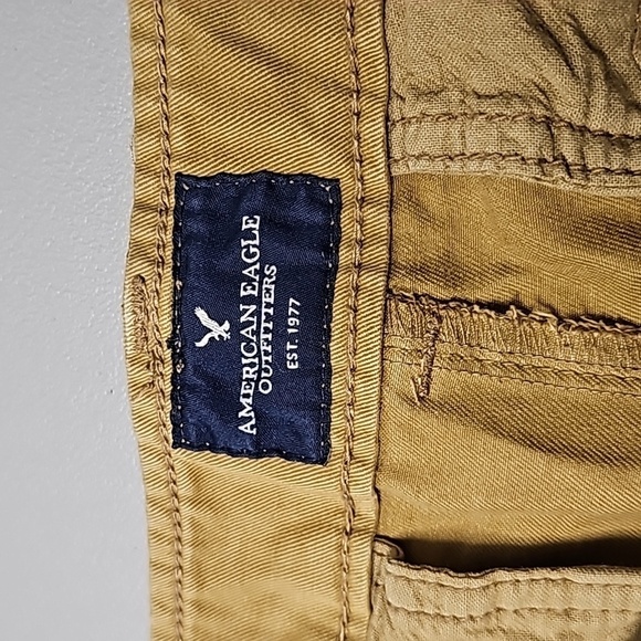 American Eagle 33x32 tan slim straight pants - Picture 6 of 8